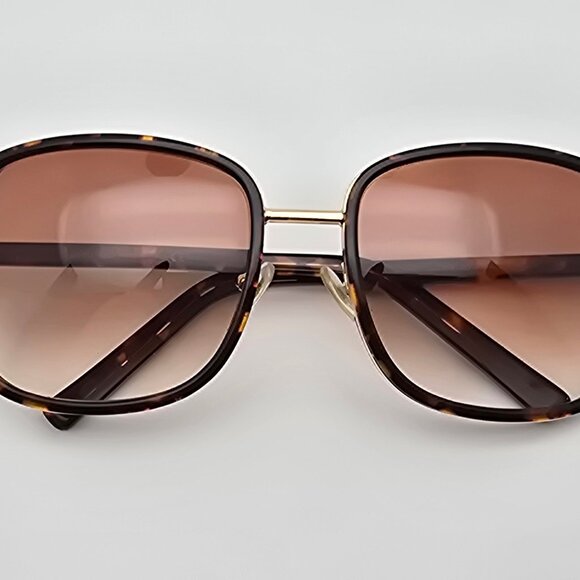 Jimmy Choo Elva/S J7G/JD Tortoise Gold Sunglasses FRAME ONLY w/ Case Italy 54mm main image 12